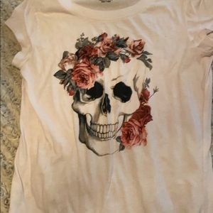 Scull flower shirt